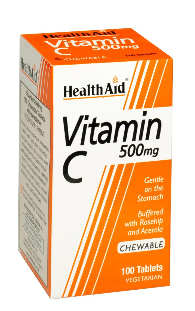 Health Aid Vitamin C 500mg Chewable Συμπλήρωμα Διατροφής με Βιταμίνη C για Ενίσχυση του Ανοσοποιητικού με Γεύση Πορτοκάλι 100 Μασώμενες Ταμπλέτες