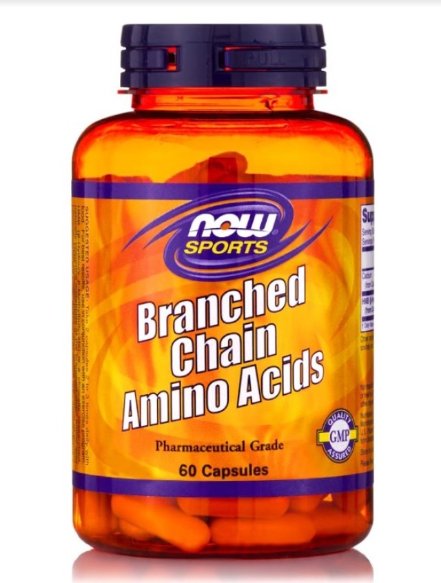Now Foods BCAA Branched Chain Amino Acids Συμπλήρωμα Για Την Ανάπτυξη και Αποκατάσταση Μυϊκού Ιστού 120 Κάψουλες