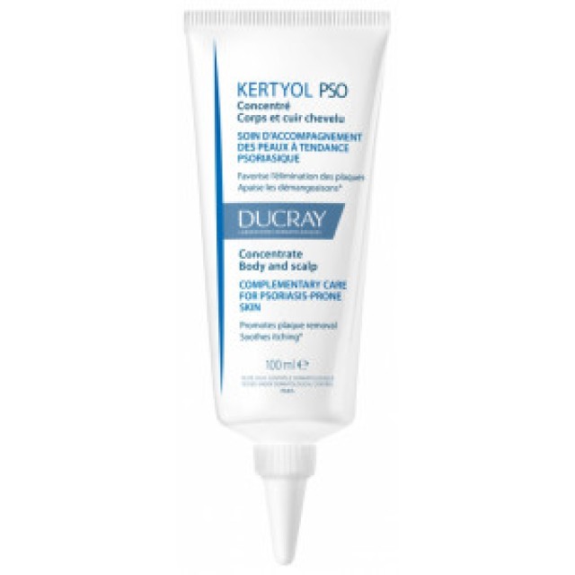 Ducray Kertyol PSO Cream Συμπυκνωμένη Κρέμα Κατάλληλη για το Σώμα και το Τριχωτό της Κεφαλής για Δέρμα με Τάση Ψωρίασης 100ml