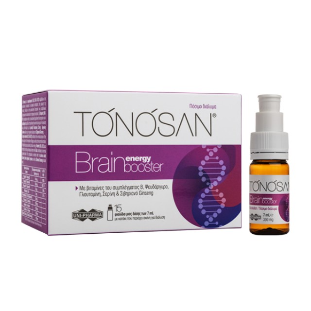 Uni Pharma Tonosan Brain Energy Booster για την Ενίσχυση της Πνευματικ &hellip;