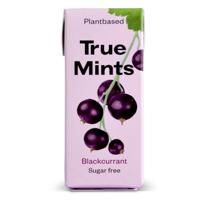 True Mints Blackcurrant Sugar Free Φυσικές Παστίλιες με Γεύση Μαύρο Φρ …