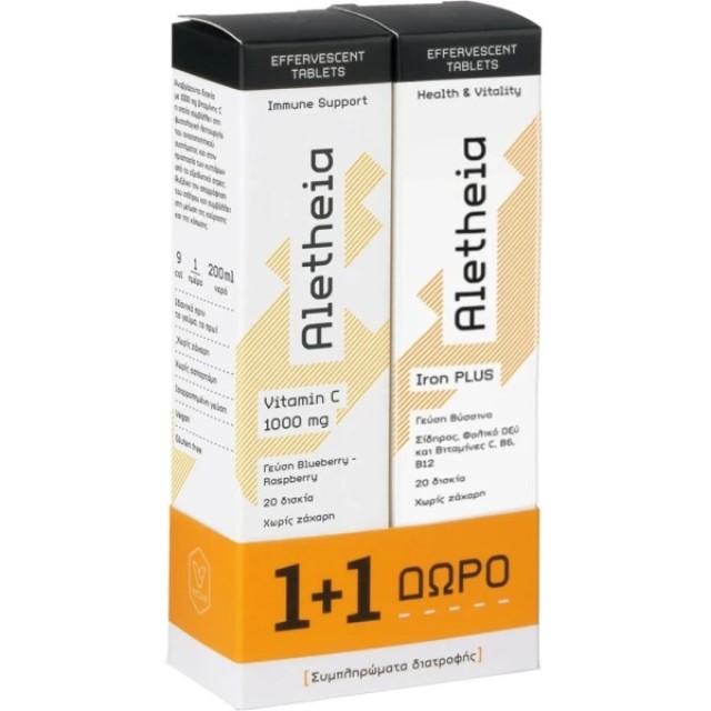 Vican PROMO Aletheia Iron Plus Σίδηρος, Φολικό Οξύ & Βιταμίνες C, Β6, &hellip;