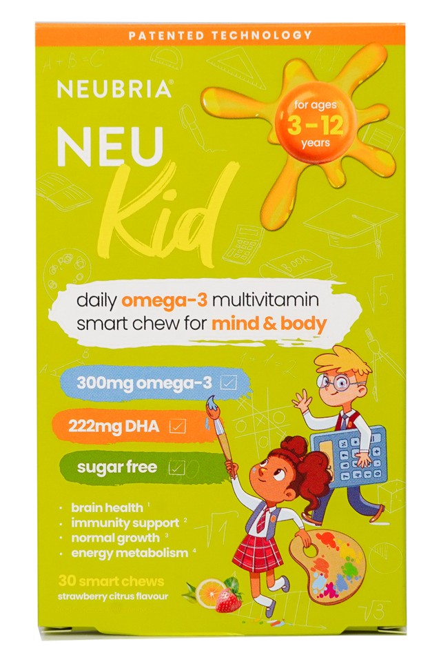 Neubria Neu Kid Παιδικό Συμπλήρωμα Διατροφής για Μυαλό και Σώμα με Γεύ … Neubria Neu Kid Παιδικό Συμπλήρωμα Διατροφής για Μυαλό και Σώμα με Γεύ …