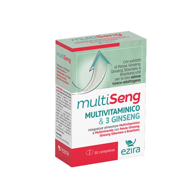 Ezira Multi Seng Multivitamin Πολυβιταμινούχο Συμπλήρωμα Διατροφής με Ginseng 30 Δισκία