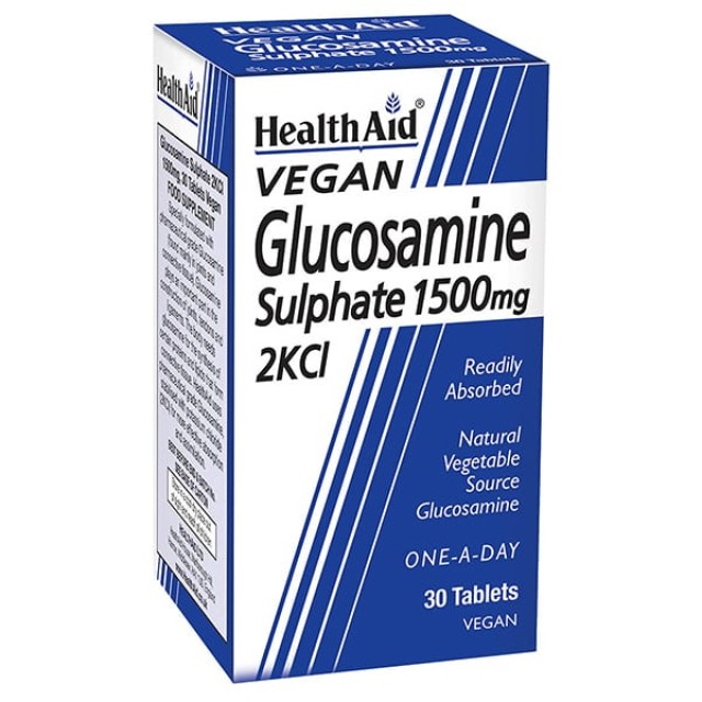 Health Aid Vegan Glucosamine Sulphate 1500mg 2KCl Συμπλήρωμα &hellip;