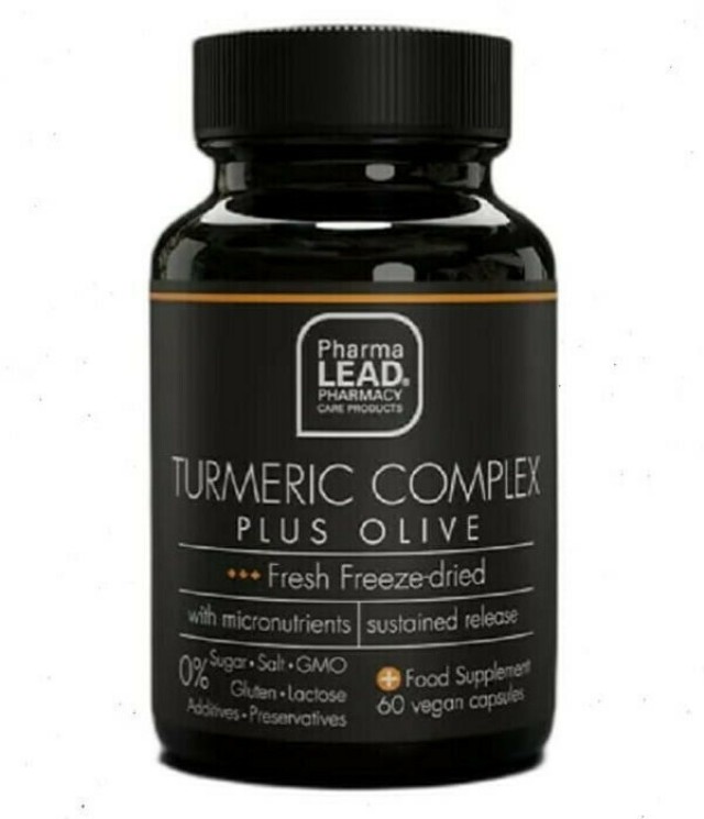 PharmaLead Black Range Turmeric Complex Plus Olive Συμπλήρωμα Διατροφής με Αντιοξειδωτική Δράση 60 Φυτικές Κάψουλες