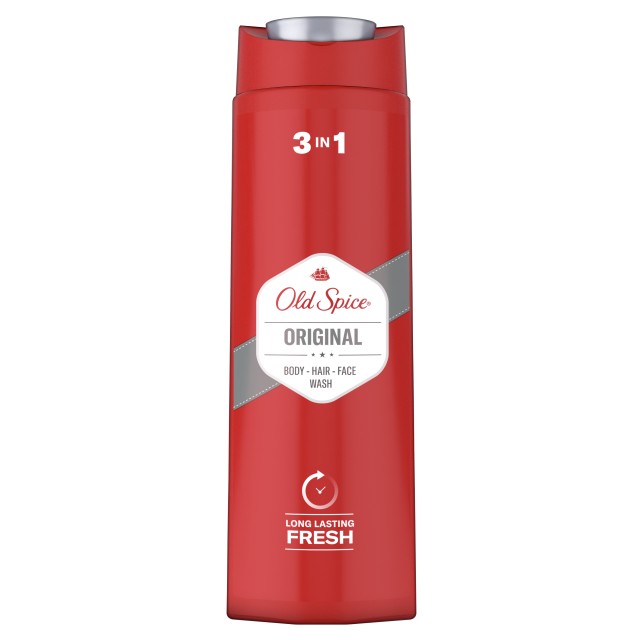 Old Spice Original 3 in 1 Body, Hair, Face Wash Ανδρικό Αφρόλουτρο & Σ … Old Spice Original 3 in 1 Body, Hair, Face Wash Ανδρικό Αφρόλουτρο & Σ …
