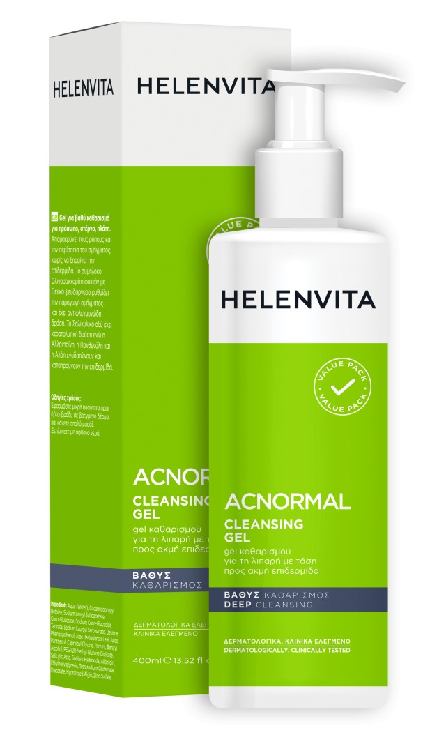 Helenvita ACNormal Cleansing Απαλό, Αφρίζον Gel Καθαρισμού Προσώπου γι … Helenvita ACNormal Cleansing Απαλό, Αφρίζον Gel Καθαρισμού Προσώπου γι …