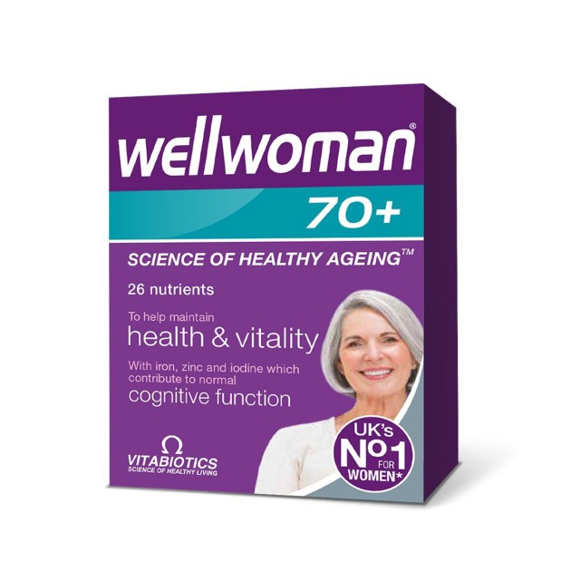 Vitabiotics Wellwoman 70+ Φόρμουλα για την Ευημερία των Γυναικών άνω … Vitabiotics Wellwoman 70+ Φόρμουλα για την Ευημερία των Γυναικών άνω …