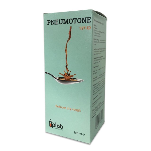 Uplab Pneumotone Syrup Για Ανακούφιση Από Τον Ξηρό Βήχα, 200ml
