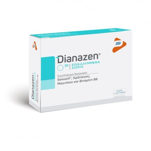 Pharmaline Dianazen Συμπλήρωμα Διατροφής για Χαλάρωση & την Ψυχική Ευε &hellip;