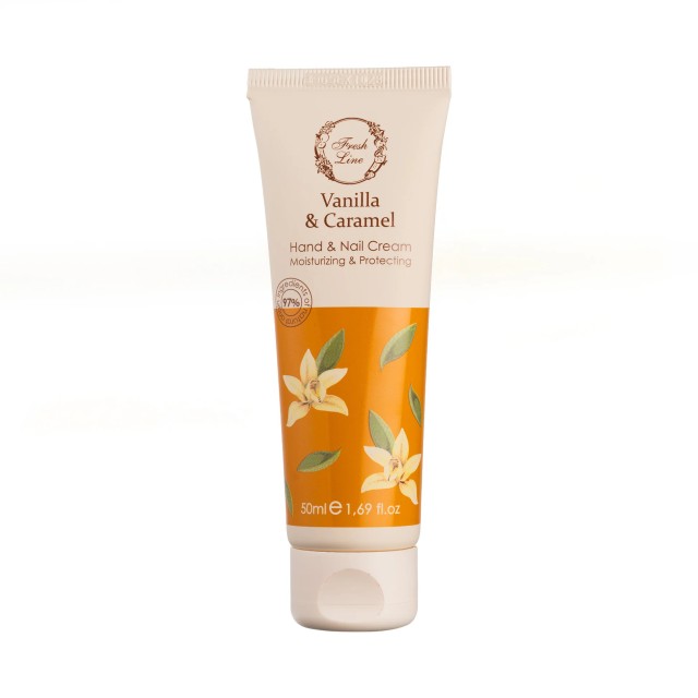 Fresh Line Vanilla & Caramel Hand & Nail Cream Κρέμα Χεριών & Νυχιών Β &hellip;