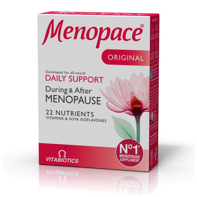 Vitabiotics Menopace Original Συμπλήρωμα Κατά ή την Διάρκεια της Εμμηνόπαυσης 30 Δισκία
