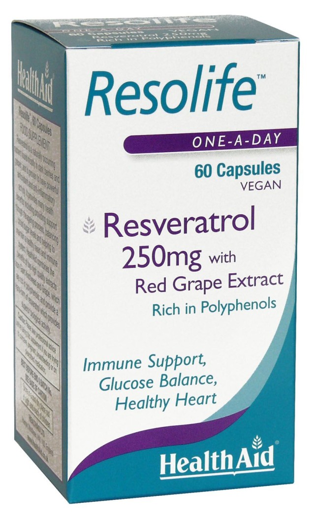 Health Aid Resolife 250mg Συμπλήρωμα Διατροφής Ρεσβερατρόλης με Αντιοξ …