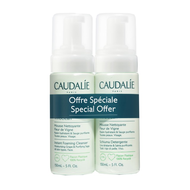 Caudalie PROMO Vinoclean Instant Foaming Cleanser Απαλός Αφρός Καθαρισ …