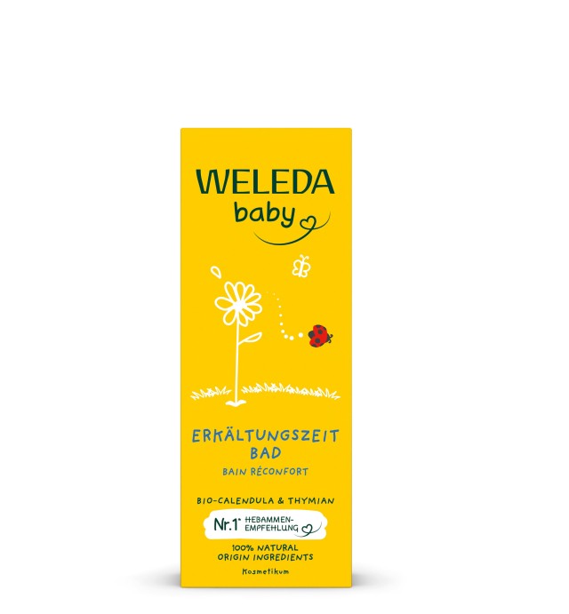 Weleda Cold Time Bath Παιδικό Αφρόλουτρο με Καλέντουλα & Θυμάρι Κατά τ …