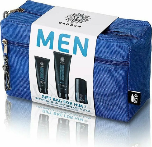 Garden of Panthenols Men PROMO 3 in 1 Cleansing Gel 200ml - After Shave Aloe Vera 100ml - Anti Perspirant Deodorant Roll on 50ml