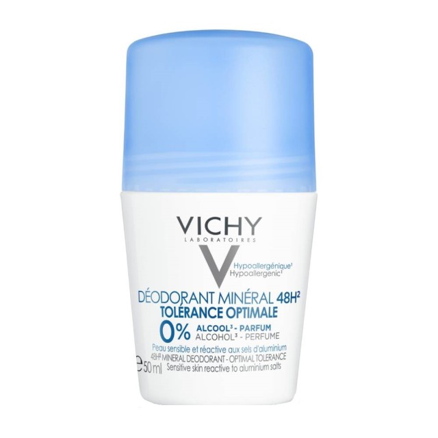 Vichy Deodorant Mineral Αποσμητικό Roll-on 48ωρης Προστασίας Χωρίς Άρω …