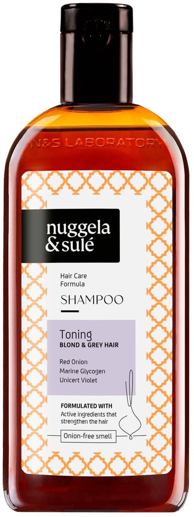 Nuggela & Sulé Shampoo Toning & Blond Grey Hair Ενισχύει το Φυσικό Χρώ … Nuggela & Sulé Shampoo Toning & Blond Grey Hair Ενισχύει το Φυσικό Χρώ …
