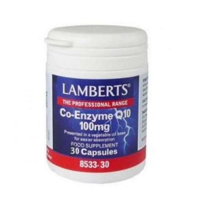 Lamberts Co-Enzyme Q10 100mg, Συμπλήρωμα Διατροφής για Παραγωγή Ενέργε …