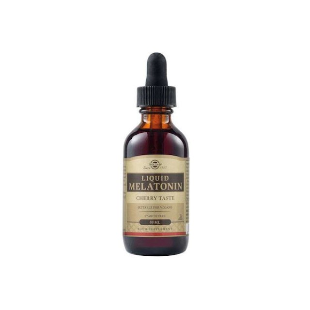 Solgar Liquid Melatonin Συμπλήρωμα Διατροφής για τον Ύπνο με Γεύση Κερ …