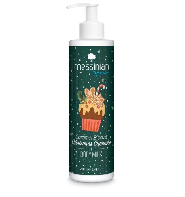 Messinian Spa Caramel Biscuit Christmas Cupcake Body Milk Ενυδατικό Γα &hellip;