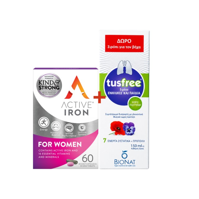 Bionat PROMO Active Iron for Women Βιταμίνες, Μέταλλα και &hellip;