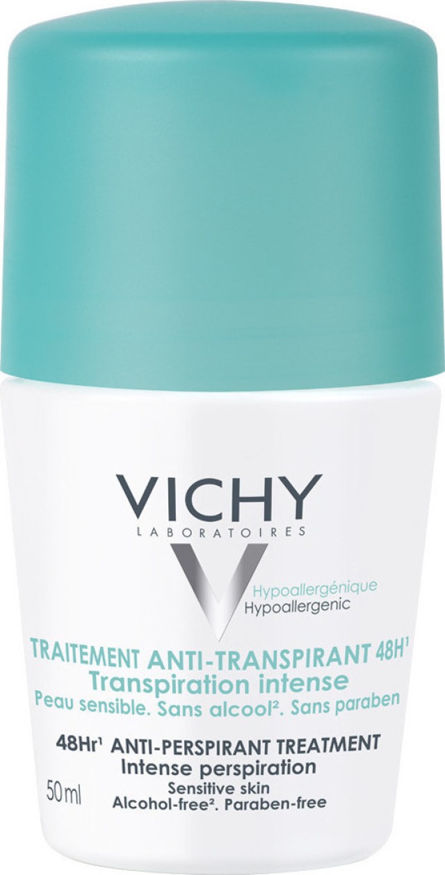 Vichy Deodorant Intensive Anti Perspirant Αποσμητικό Roll - On 48ωρης &hellip;