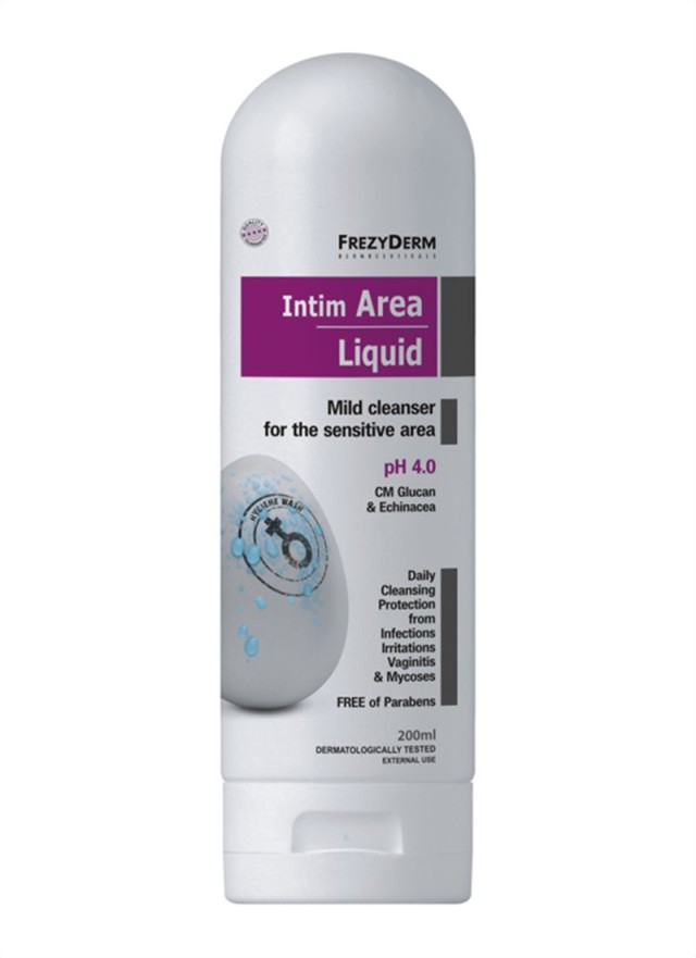 Frezyderm Intim Area pH4 Liquid Απαλό Καθαριστικό για την Ευαίσθητη Πε &hellip;