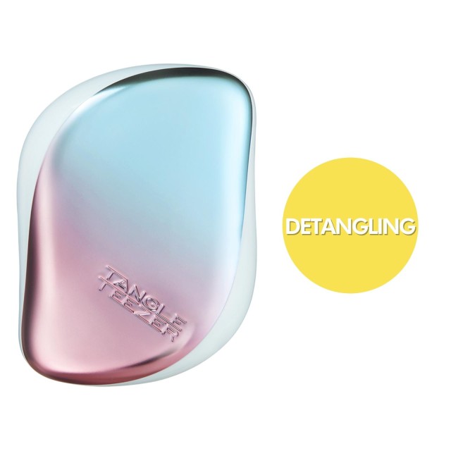 Tangle Teezer Compact Styler Pink / Blue Chrome Βούρτσα Μαλλιών για Ξε …