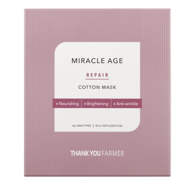 Thank You Farmer Miracle Age Repair Cotton Mask Υφασμάτινη Μάσκα Θρέψη …