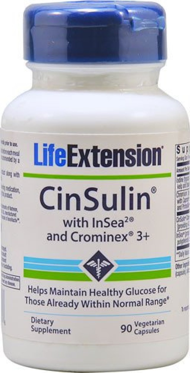 Life Extension Cinsulin with Glucose Management, 90 caps