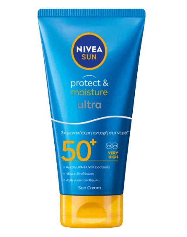 Nivea Sun Protect & Moisture Ultra SPF50+ Ενυδατικό Αντηλιακό Γαλάκτωμα Σώματος 150ml