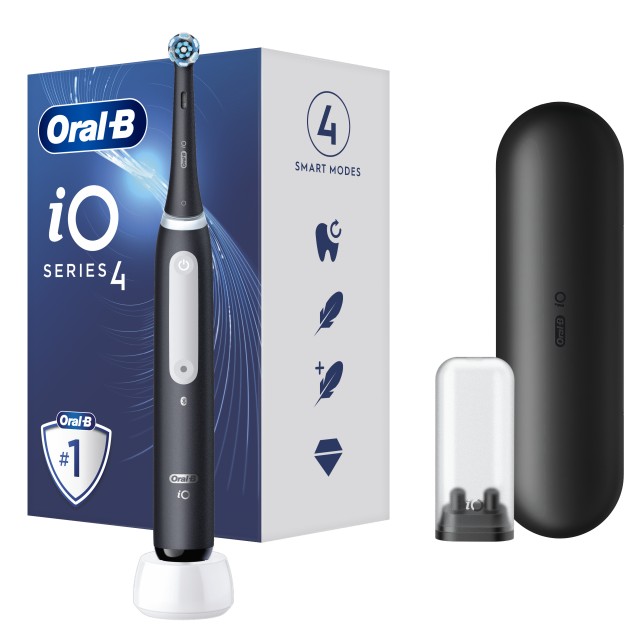 Oral B iO Series 4 Ηλεκτρική Οδοντόβουρτσα Black 1 Τεμάχιο Oral B iO Series 4 Ηλεκτρική Οδοντόβουρτσα Black 1 Τεμάχιο