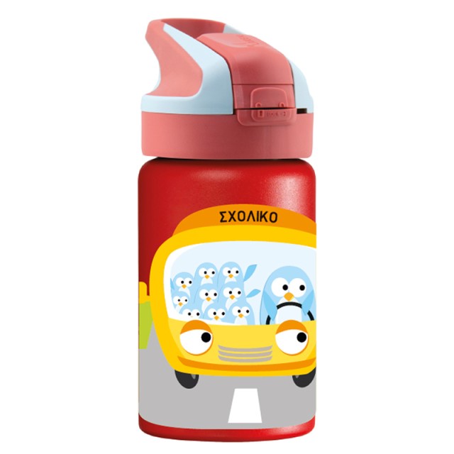 Laken Tritan Summit Red Ισοθερμικό Παγούρι Κόκκινο Σχολικό με Καλαμάκι &hellip;