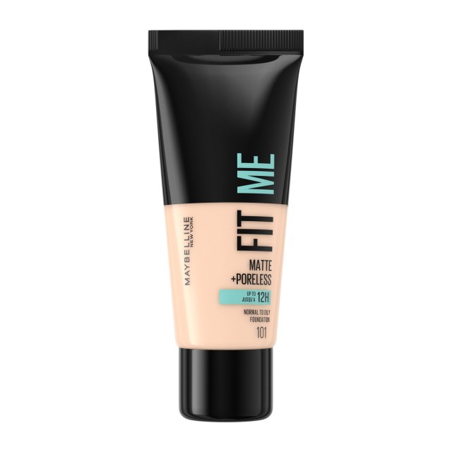Maybelline Fit Me Matte + Poreless Foundation 101 Βάση για Φυσικό Ματ …