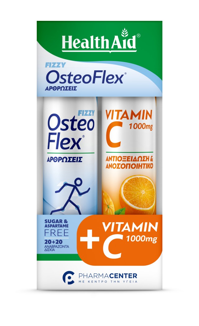 Health Aid PROMO Osteoflex FIZZY για Υγιείς Αρθρώσεις με Γεύση Λεμόνι &hellip;
