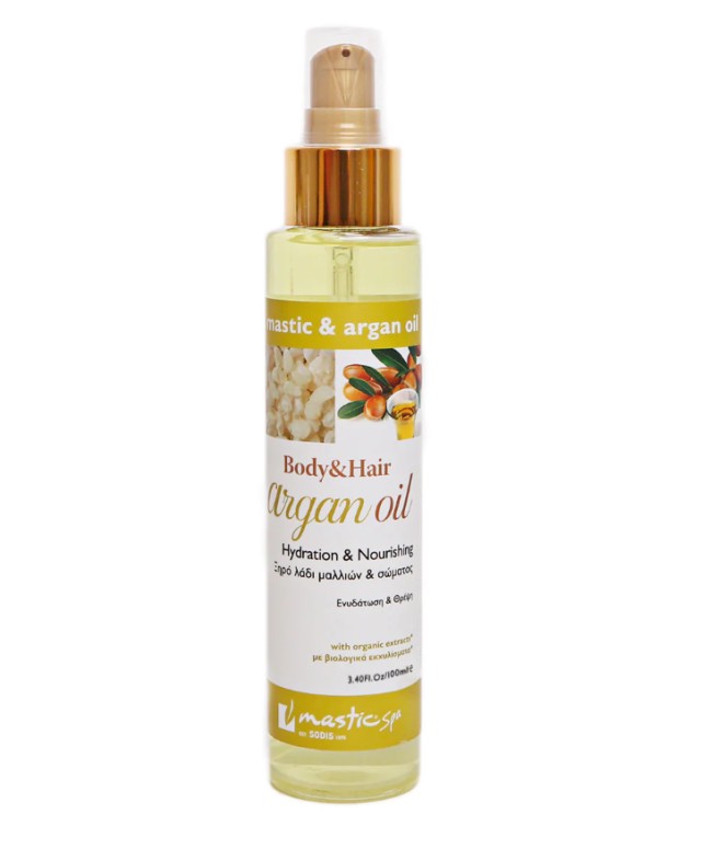 Mastic Spa Body & Hair Argan Oil Hydration Nourishing Ξηρό Λάδι Μαλλιώ …