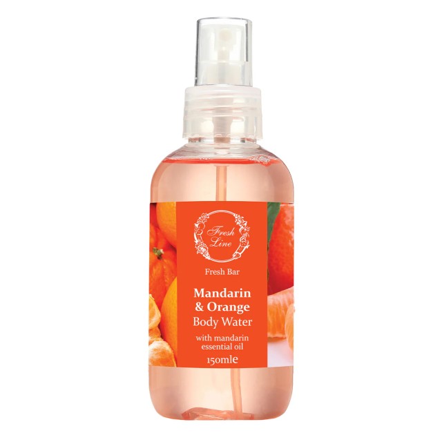 Fresh Line Mandarin & Orange Body Water Αρωματικό Νερό Σώματος Μανταρί &hellip;