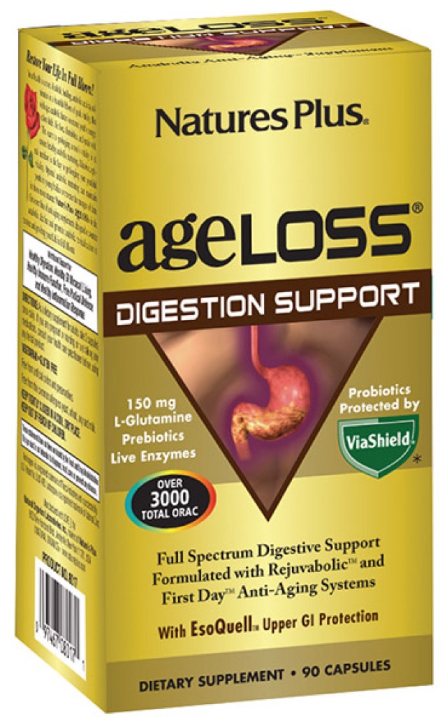 Natures Plus AgeLOSS Digestion Support, 90 Κάψουλες
