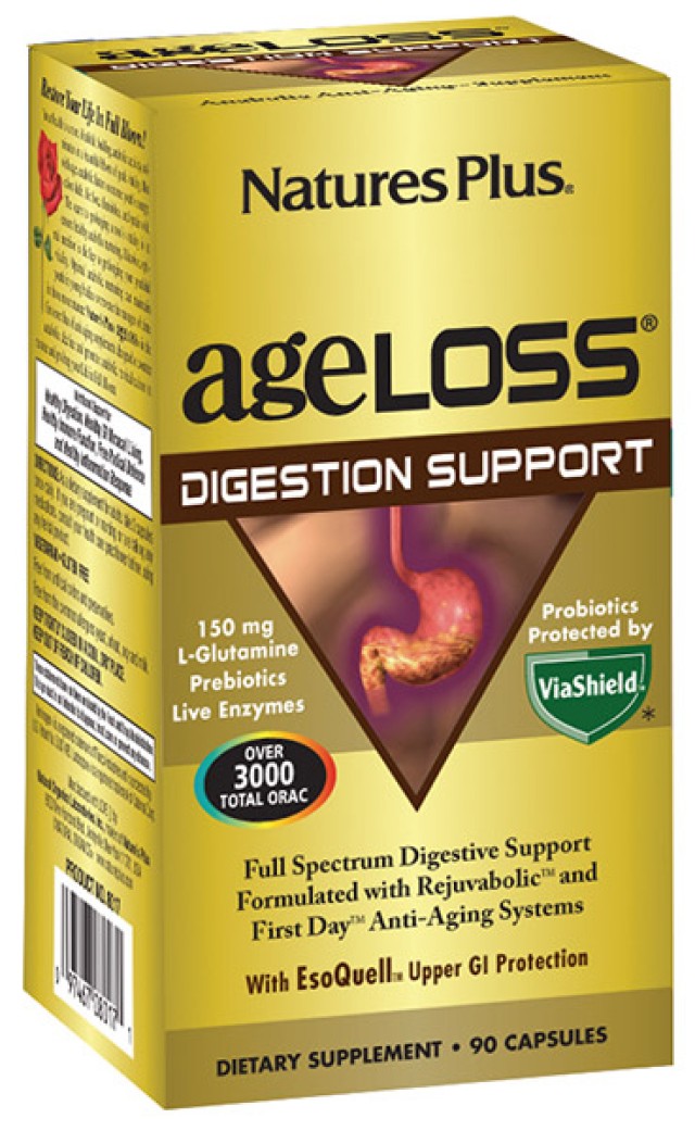 Natures Plus AgeLOSS Digestion Support, 90 Κάψουλες Natures Plus AgeLOSS Digestion Support, 90 Κάψουλες