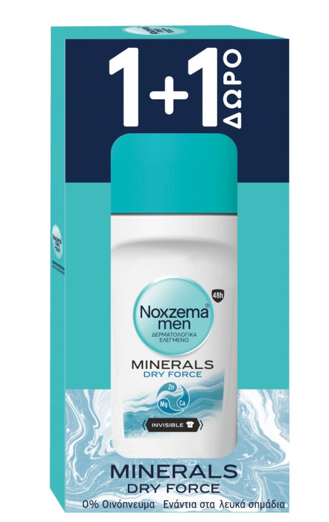 Noxzema Men PROMO Minerals Dry Force Ανδρικό Αποσμητικό 48ωρης Προστασ …