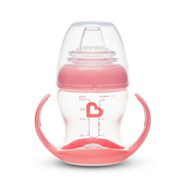 Munchkin Gentle Transition Clear Pink Cup, Εκπαιδευτικό Κύπελλο Ρόζ, 4 &hellip;