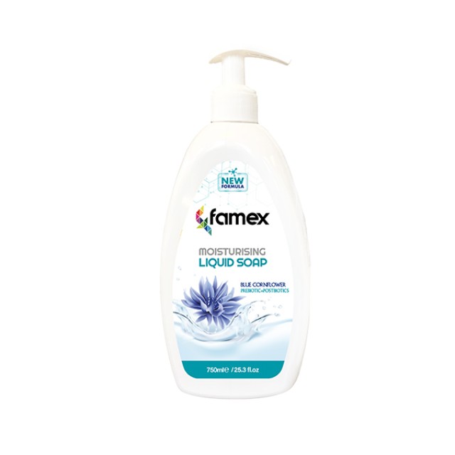 Famex Ενυδατικό Υγρό Κρεμοσάπουνο Blue Cornflower με Άρωμα Μπλε Ηλίανθ … Famex Ενυδατικό Υγρό Κρεμοσάπουνο Blue Cornflower με Άρωμα Μπλε Ηλίανθ …