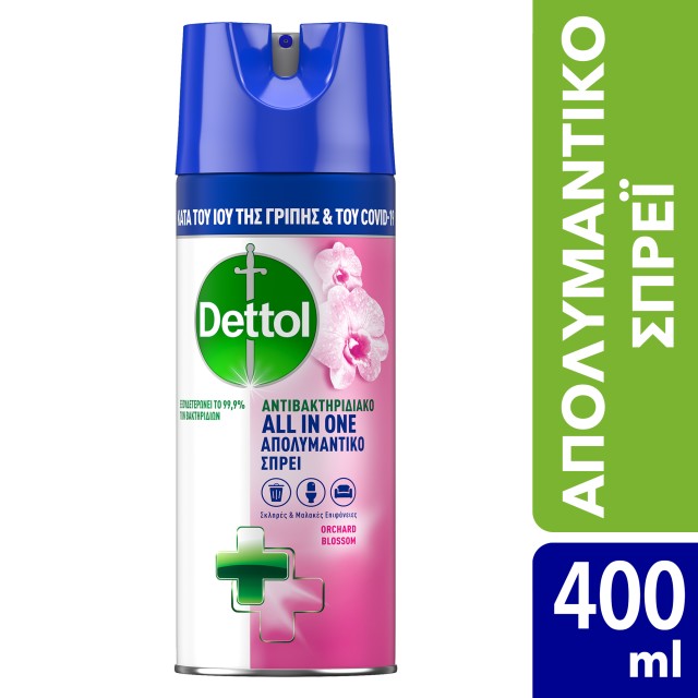 Dettol Απολυμαντικό Spray Orchard Blossom 400ml Dettol Απολυμαντικό Spray Orchard Blossom 400ml