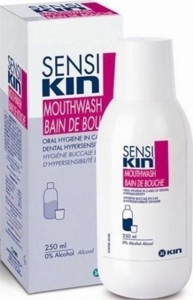Kin SensiKin Mouthwash Στοματικό Διάλυμα για τα Ευαίσθητα Δόντια, 250ml
