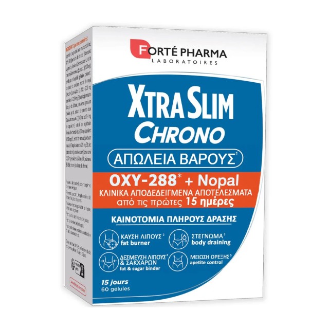 Forte Pharma XtraSlim Chrono Oxy 288 + Nopal Καινοτόμο Fat Burner με 3 &hellip;