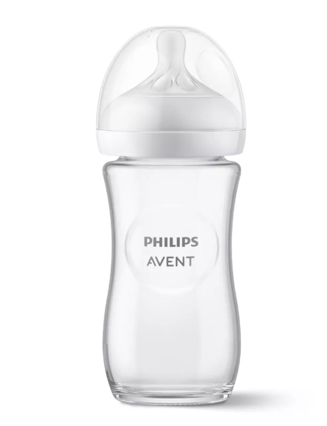 Avent Philips Natural Response Μπιμπερό Γυάλινο για 1m+ Θηλή Σιλικόνης …