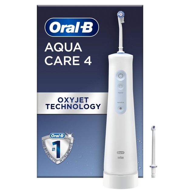 Oral B Aquacare 4 Oxyjet Σύστημα Καταιονισμού Λευκό 1 Τεμάχιο
