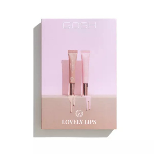 Gosh PROMO Lovely Lips Soft'n Tinted Lip Balm 002 Nougat 8ml & 003 Rose 8ml